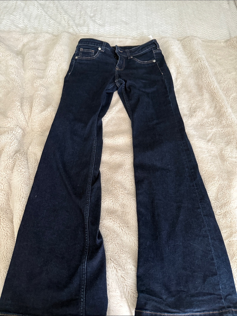 Divided Dark Blue Flare Jeans